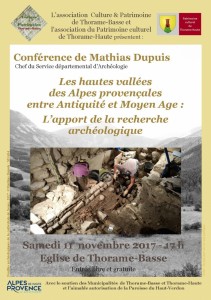 Conférence de M Dupuis 11.11.17